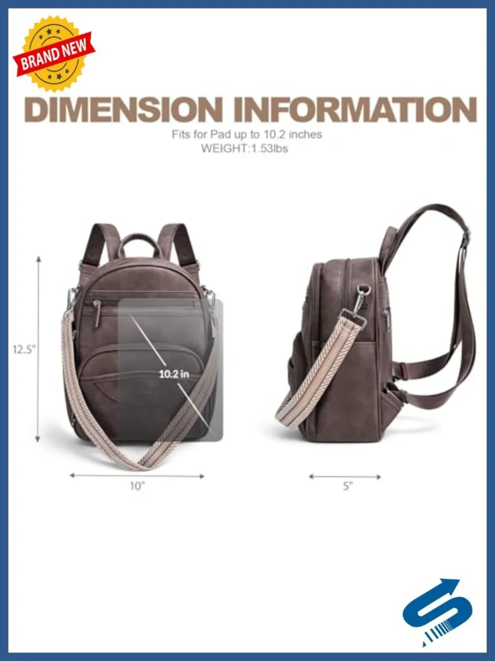Women's Mini Backpack Purse Faux Leather Convertible Daypack RFID Tablet Sleeve